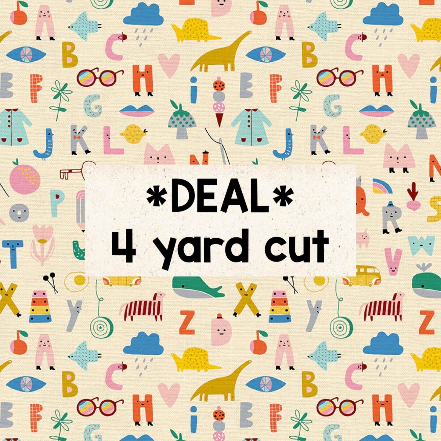 Animal Alphabet 4 Yard Cut Deal