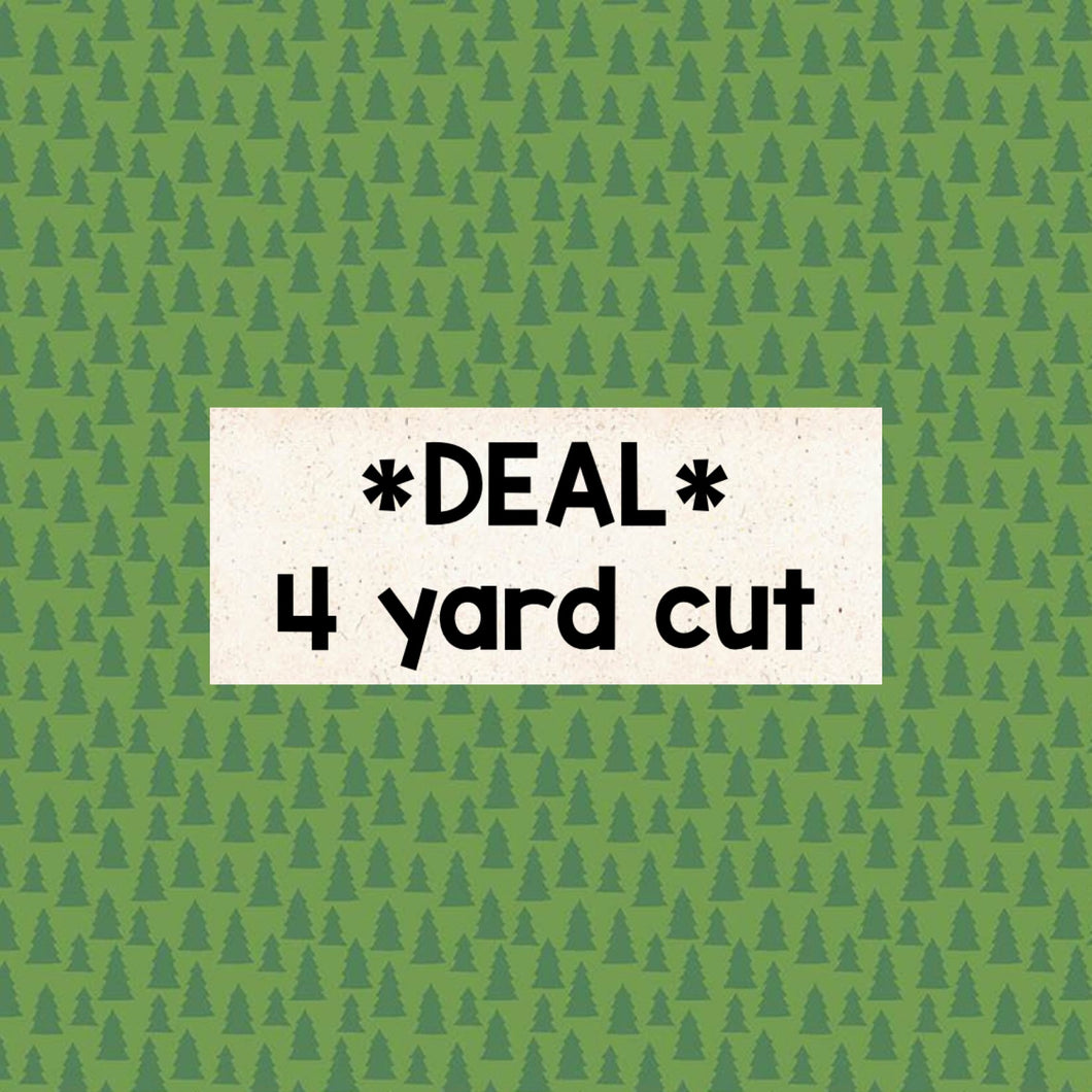 Dark Green Trees 4 Yard Cut Deal