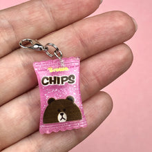 Load image into Gallery viewer, Bear Chips Zipper Charm
