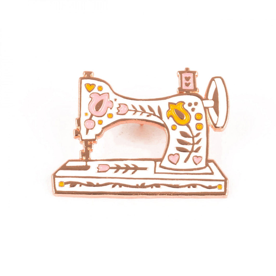 Vintage Sewing Machine Enamel Pin