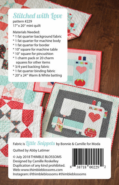 Stitched With Love Mini Quilt Pattern