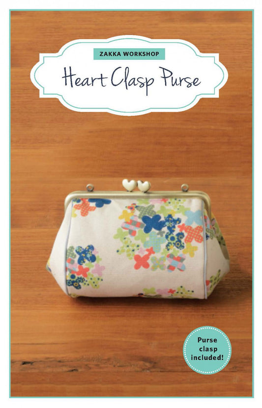 Heart Clasp Purse Pattern Including Hardware