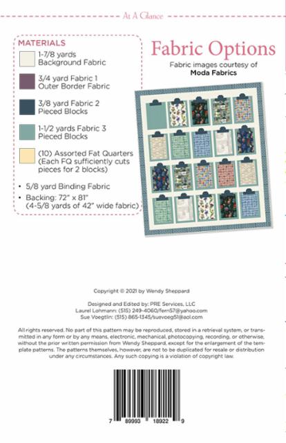 At A Glance Quilt Pattern