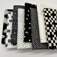 Load image into Gallery viewer, Black &amp; White 8 Fat Quarters
