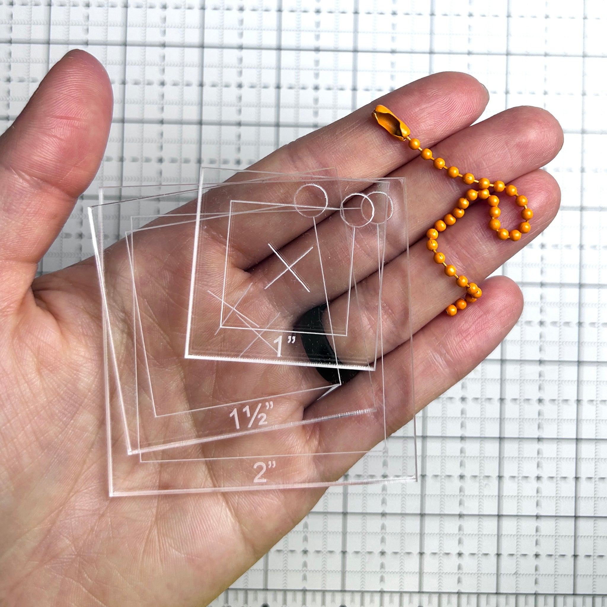 Tiny Fussy Cut Template Set Fabric Pop