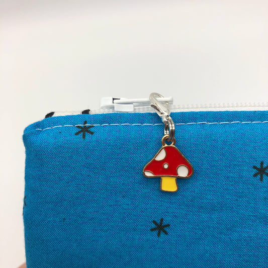 Mushroom Zipper Charm