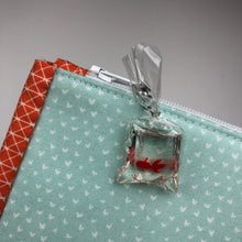 Load image into Gallery viewer, Red Fish in a Bag Zipper Charm
