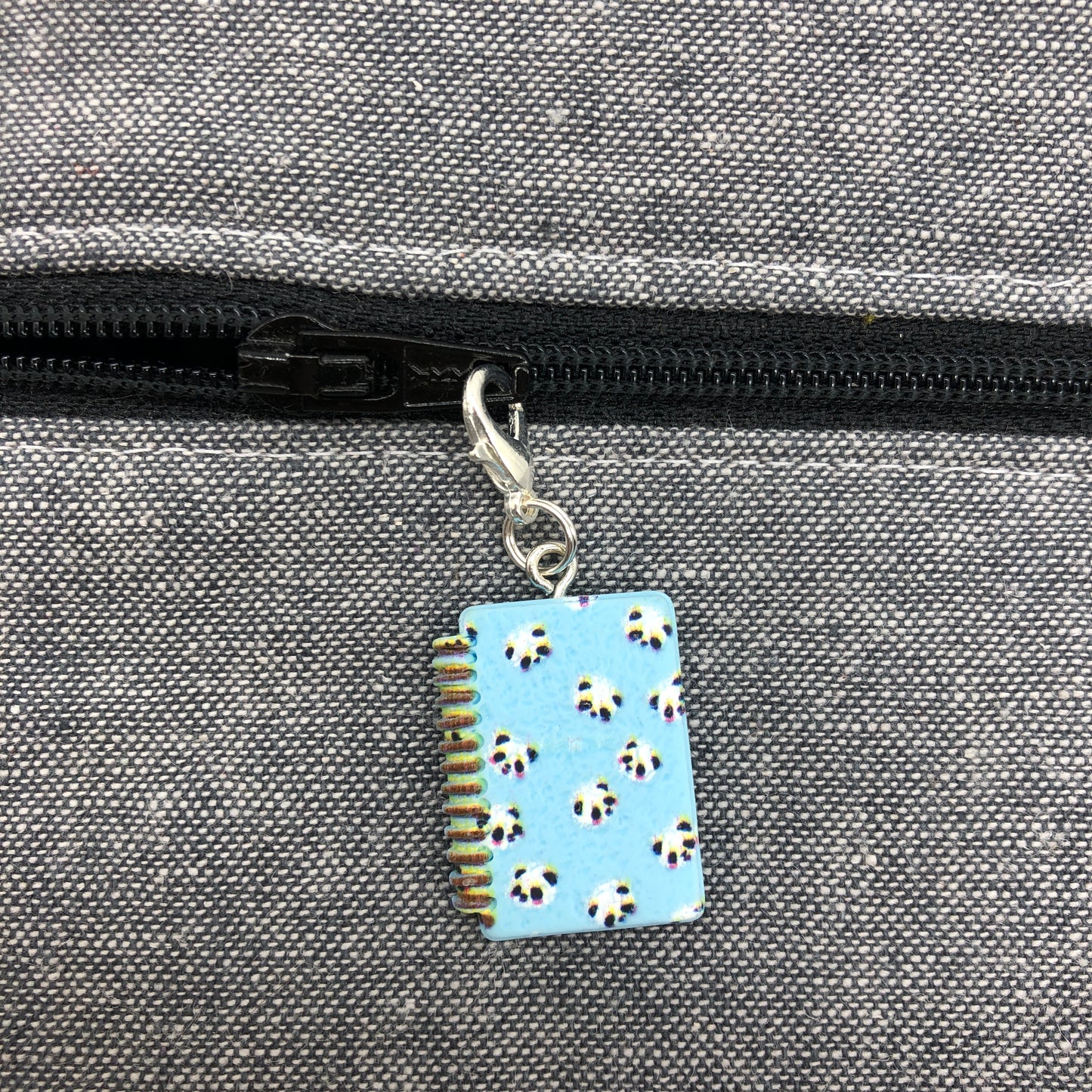 Panda Notebook Zipper Charm