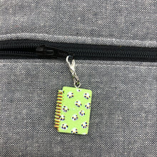 Load image into Gallery viewer, Panda Notebook Zipper Charm

