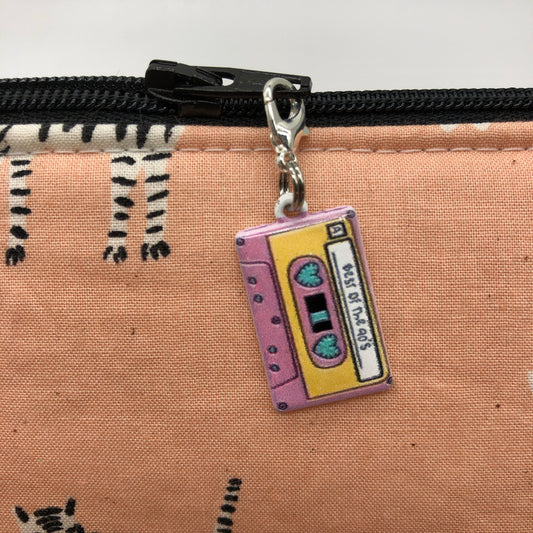 Cassette Zipper Charm