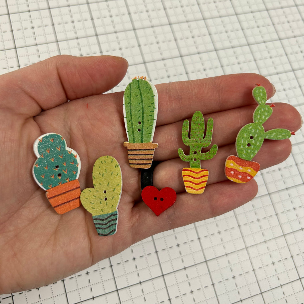 Cactus Button Pack