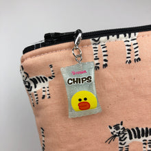 Load image into Gallery viewer, Duck Chips Zipper Charm
