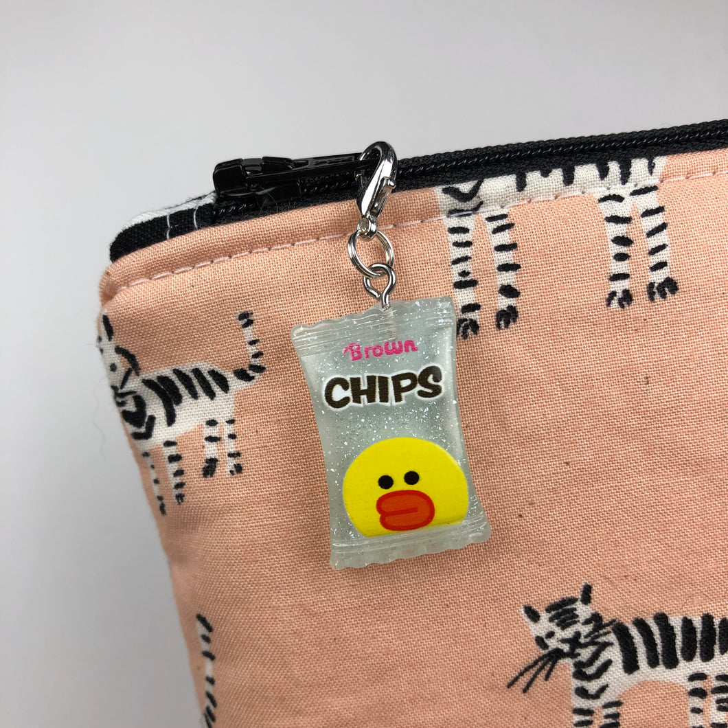Duck Chips Zipper Charm